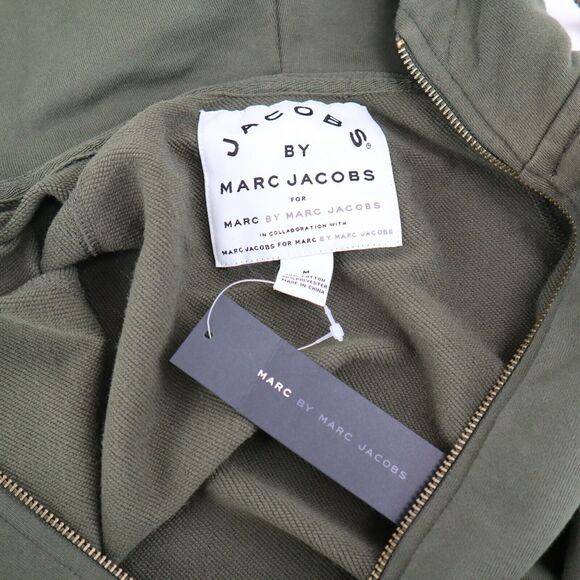 NWT Marc by Marc Jacobs Cotton Sweater Hoodie Army Green S-L $125+ - Picture 10 of 10